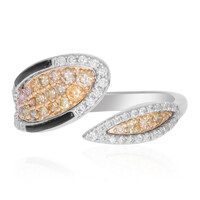 Gouden ring met SI2 Fancy Diamanten (CIRARI)