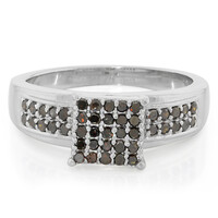 Zilveren ring met Fancy diamanten