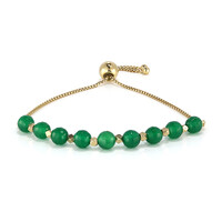 Zilveren armband met Groene onyxen
