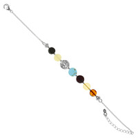 Zilveren armband met een turkoois