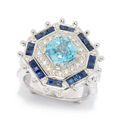 Zilveren ring met een Ratanakiri zirkoon (Dallas Prince Designs)
