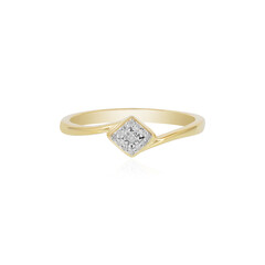Zilveren ring met een I2 (I) Diamant