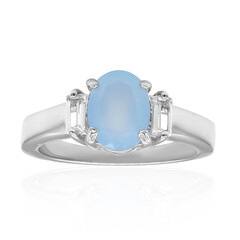 Zilveren ring met een Aqua Chalcedoon