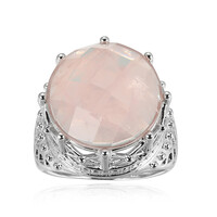 Zilveren ring met een rozen kwarts