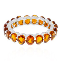 Zilveren ring met Madeira citrienstenen