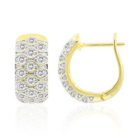 Gouden oorbellen met Diamanten SI1 (G)