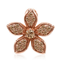 Gouden hanger met een SI1 Argyle Rose De France Diamant