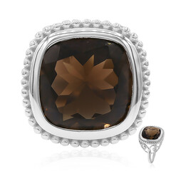 Zilveren ring met een rookkwarts