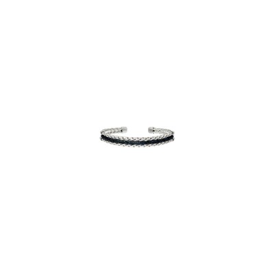 Zilveren armband met blauwe diamanten