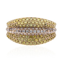 Gouden ring met I1 Roze Diamanten (CIRARI)