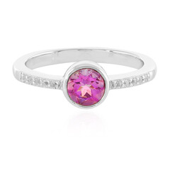 Zilveren ring met een Verjaardag Topaas