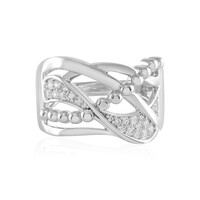 Zilveren ring met zirkonen (de Melo)