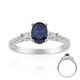 Gouden ring met een Blauwe Ceylon saffier (CIRARI)