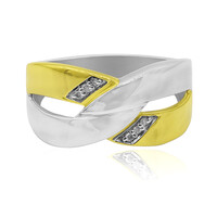 Zilveren ring met I1 (G) Diamanten