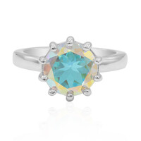 Zilveren ring met een maanlicht-topaas