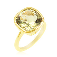 Zilveren ring met een Ouro Verde kwarts