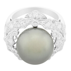 Gouden ring met een Tahiti parel (TPC)