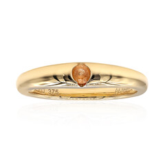 Gouden ring met een Californische Spessartijn (Amanda Adkins)
