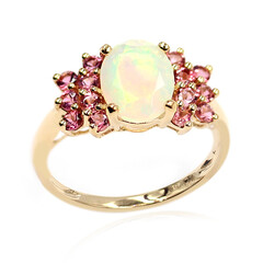 Gouden ring met een Welo-opaal