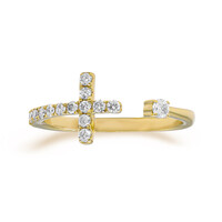 Gouden ring met een I1 (H) Diamant (CIRARI)