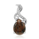 Zilveren hanger met een mahonie obsidiaan