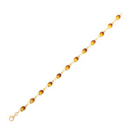 Zilveren armband met Baltische barnsteen