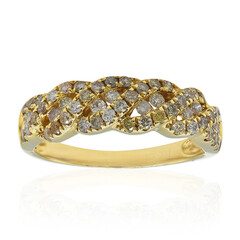 Gouden ring met SI2 Fancy Diamanten (CIRARI)