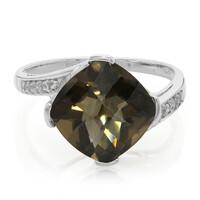 Zilveren ring met een rookkwarts