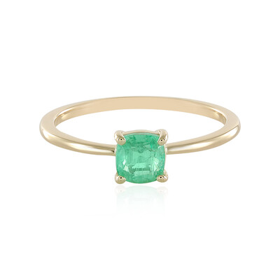 Gouden ring met een Colombiaanse smaragd
