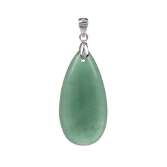 Zilveren hanger met een Groene Aventurijn