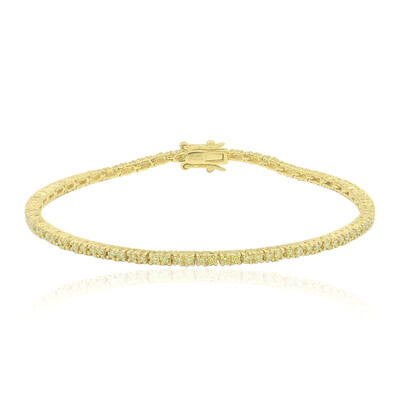 Gouden armband met Si1 Kanarie Diamanten (Annette)