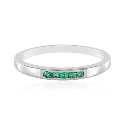 Zilveren ring met Russische smaragden