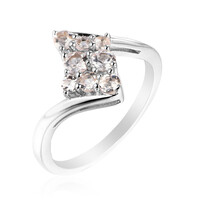 Zilveren ring met morganieten