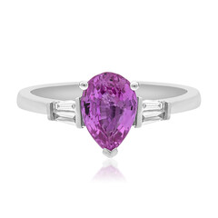 Gouden ring met een roze saffier (CIRARI)