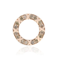 Gouden hanger met SI1 Argyle Rose De France Diamanten