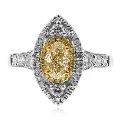 Gouden ring met een gele SI2 diamant (CIRARI)