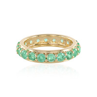 Gouden ring met Russische smaragden