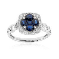 Gouden ring met Blauwe Ceylon saffieren (CIRARI)