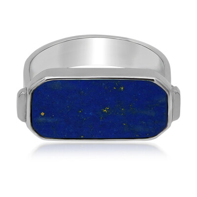 Zilveren ring met een lapis lazuli