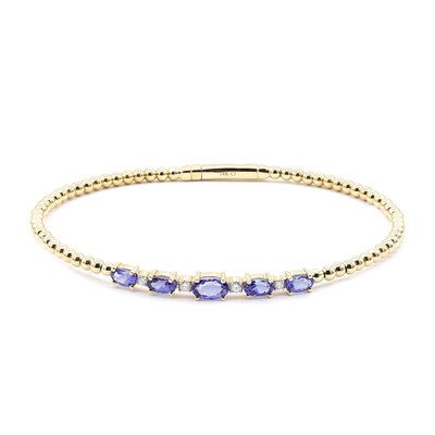 Gouden armband met een AAA tanzaniet (CIRARI)