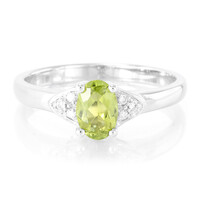 Zilveren ring met een toermalijn