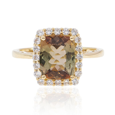 Gouden ring met een andalusiet