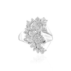 Zilveren ring met zirkonen (de Melo)