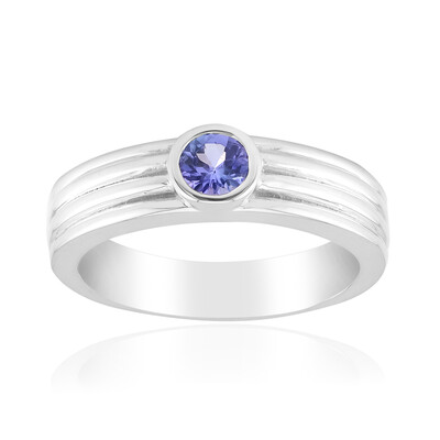 Zilveren ring met een tanzaniet (Pallanova)