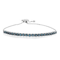 Gouden armband met Londen-blauwe topaasstenen