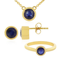 Zilveren ring met Madagaskar Blauwe Saffieren