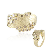 Gouden ring met I2 Champagne Diamanten (de Melo)