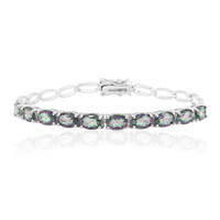 Zilveren armband met mystieke kwartskristallen