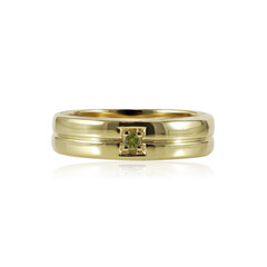 Zilveren ring met een I1 Gele DIamant
