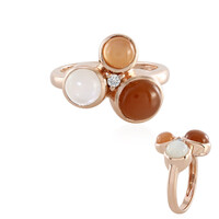 Zilveren ring met een Chocolade Maansteen (KM by Juwelo)
